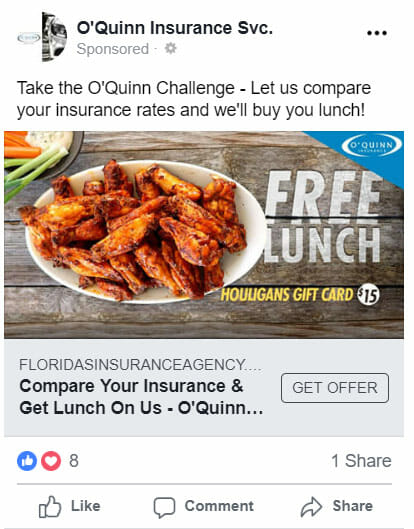 Facebook ad offer 1
